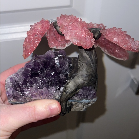 Pink and Purple Crystal Bonsai Tree - Picture 1 of 3